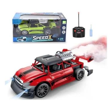 Imagem de Carrinho De Controle Remoto E Fumaça Speed Retro Vermelho
