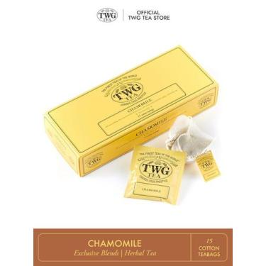 Imagem de Chá TWG TEA Camomila Descafeinado Importado Premium - 15 Sachês