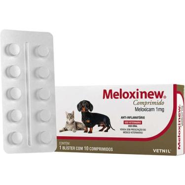 Imagem de Anti-inflamatório Vetnil Meloxinew 1mg para Cães e Gatos - Embalagem c