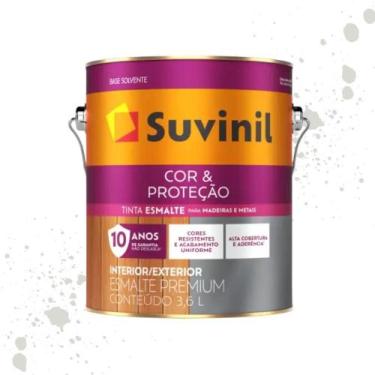 Imagem de Esmalte Cor E Proteção Brilhante Branco Neve Suvinil 3,6L - SUVINIL CO