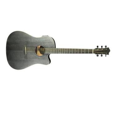 Imagem de Violao tagima aço folk slim cutaway eq okume op tbw 400 bk