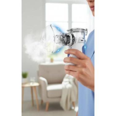 Imagem de Inalador Portátil Mesh 8ml USB Sem Fio Cinza Nebulizador - Congratulat