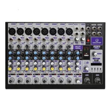 Imagem de Mesa de Som Analógica Waldman CP12FXU de 12 Canais + USB e Bluetooth, 