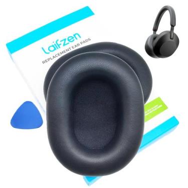 Imagem de Almofadas de ouvido Laifzen XM5 em couro legítimo de pele de cordeiro,