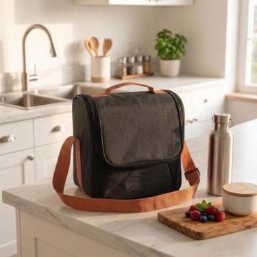 Imagem de Bolsa Térmica Marmita Almoço Viagem Academia Alimentos e Bebidas - Bsa