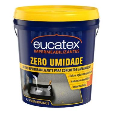 Imagem de Aditivo Eucatex Zero Umidade Concreto Argamassa 3,6l Eucatex