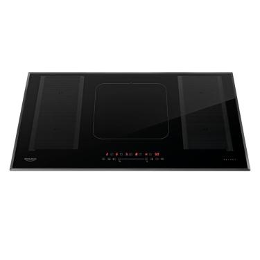 Imagem de Cooktop de Indução 5 Bocas Dako Select Vitrocerâmico com Zona Flexível e Função Turbo e Timer Preto 220V