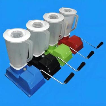 Imagem de Liquidificador Manual a Manivela 1,5L Azul 2500 rpm - Universo Artesan