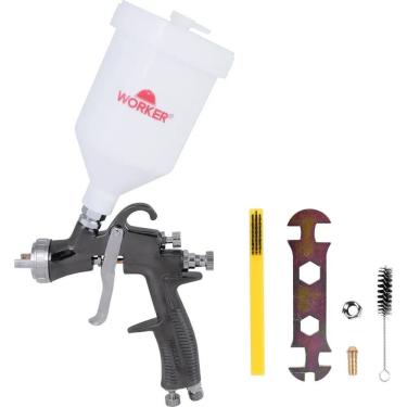Imagem de Pistola de Pintura 6360 Gravidade LVLP 600ML Profissional Worker