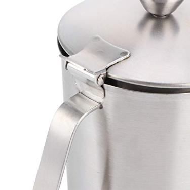 Imagem de Jarra de café, com tampa de medição de poeira, jarra de espumante de leite, copo de espumar, copo de espumar, para café, restaurante, festas, cozinha familiar (#1)