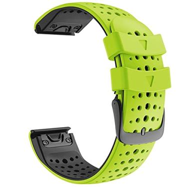 Imagem de Hoopyeecase Compatível com Fenix 6X pulseira de relógio ,26mm Largura Suave Silicone pulseira de relógio por Garmin Fenix 6X/Fenix 5X/Fenix 5X Plus/Fenix 6X Pro/Fenix 3/Fenix 3 HR/Fenix 3 Sapphire smart watch