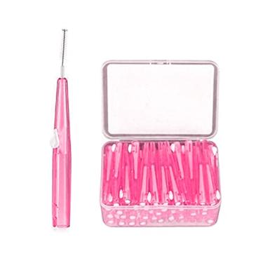 Imagem de Zwbfu 60 pcs Palito Escovas Interdentais Dente Fio Dental Cabeça Oral Higiene Dental Escova Tamanhos Opcionais