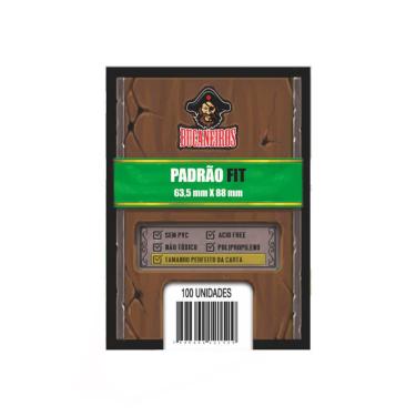 Imagem de Sleeves Ultra FIT Padrão Poker Size 63,5 x 88mm Bucaneiros 100 unidades