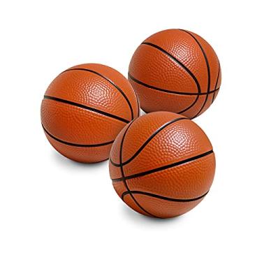 Imagem de Mini bola de basquete de espuma macia – Bola de 7,6 cm para Nerf Hoops e brincadeiras em ambientes internos – Durável e leve, superfície texturizada, compatível com Nerf Hoop – Conjunto de bolas de pacote múltiplo para balançar e praticar bolas de basquete