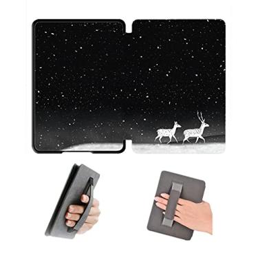 Imagem de Capa de 15 cm com alça de mão para Kindle Paperwhite 5º 6º 7º antes de 2018, modelo EY21 e DP75SDI, capa à prova d'água com hibernação automática