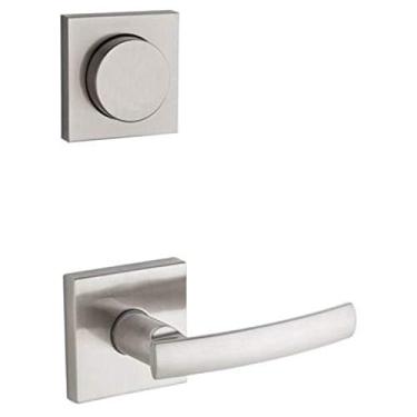 Imagem de Kwikset 968SYLSQT-15 Sydney Square interior manequim acabamento de cetim níquel acabamento