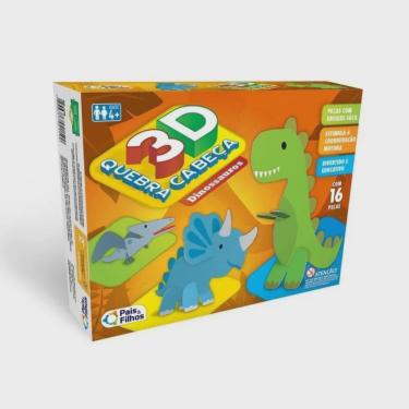 Quebra-Cabeça 3D, DINOSSAURO TIRANOSSAURO REX 55 peças em MDF -  DINOBRINQUE # Todos os Modelos de Quebra-Cabeça 3D Dinobrinque