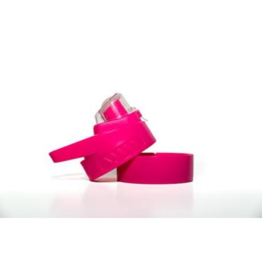 Imagem de Infusion Pro Garrafa de água com infusor de frutas premium - Substituição da tampa com parafuso superior e inferior com vedações de silicone - Preto, Verde, Branco, azul-petróleo, Rosa (Rosa)