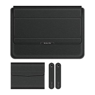 Imagem de Moniss Capa protetora para notebook 13/14 polegadas 3 em 1 à prova d'água PVC dobrável suporte descanso de pulso capa protetora para notebook