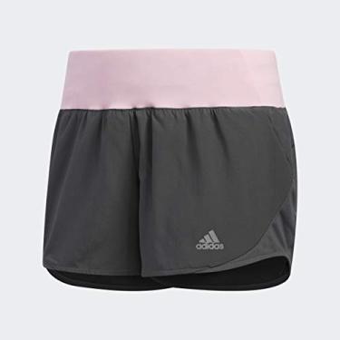 Imagem de Shorts feminino Adidas Run It, Grey/True Pink, Large