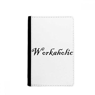 Imagem de Porta-passaporte elegante Word Workaholic Notecase Burse capa carteira porta-cartão, Multicolor