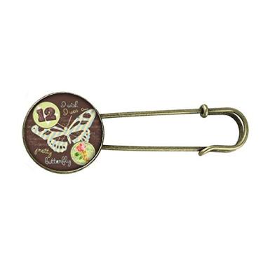 Imagem de Carimbos e borboletas Art Déco Presente Moda Retro Metal Broche Broche Clipe Joias