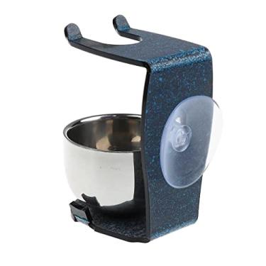 Imagem de Newmind Conjunto universal de tigela para barbear – 2 em 1 – sucção de parede ou suporte livre – para homens e noivos molhados