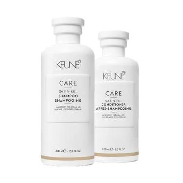 Imagem de Kit Shampoo E Condicionador Keune Satin Oil Home Care