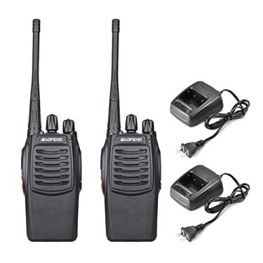 Imagem de Chusui UHF 400-470MHz FM Transceptor Rádio Bidirecional Portátil Handheld Walkie Talkie Longa Distância 2 PCS Plug EUA