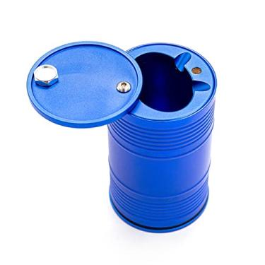 Imagem de LAURAG Tambor de óleo de simulação de carro RC RC Car Simulação Tambor de Óleo Liga de Alumínio Substituição do Tambor de Óleo para 1/10 TRX4 Axial SCX10 90046 SCX10 III AXI03007 AXI03003 RC Car