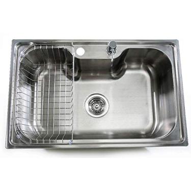 Imagem de Cuba de aço inox para pia de cozinha Siena Acetinada com acessorios