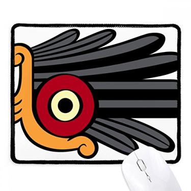 Imagem de Tapete de borracha para jogos com borda costurada para desenho de arte abstrata indiana