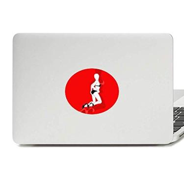 Imagem de Biquíni vermelho mulher beleza vinil emblema gráfico laptop adesivo notebook decalque