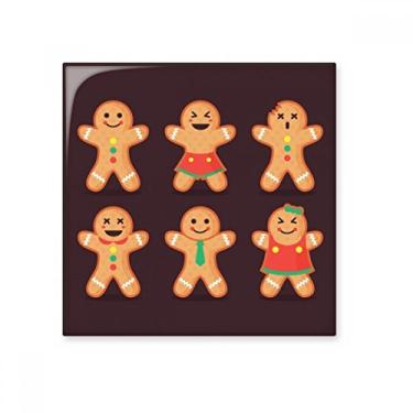 Imagem de Biscoito de gengibre masculino, azulejo de cerâmica brilhante, decalque de tijolo esmaltado