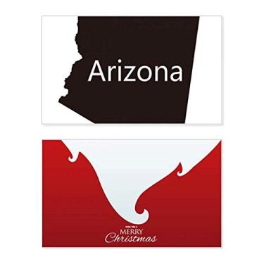Imagem de Mapa dos Estados Unidos da América do Arizona, feriado, feriado, cartão de felicitações, mensagem de Natal