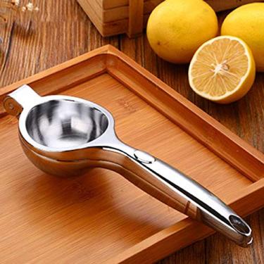 Imagem de espremedor manual de aço inoxidável, espremedor de limão doméstico mini espremedor de limão grande modelos criativos casa espremedor manual de liga de zinco espremedor de limão espremedor de frutas espessado
