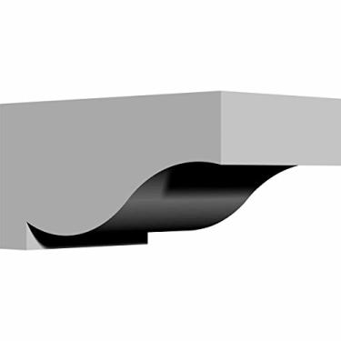 Imagem de Ekena Millwork BKT06X10X05TE 15 cm L x 26 cm D x 10 3/4 polegadas H Suporte de têmpora