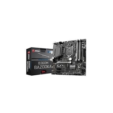 Placa-Mãe MSI B360M Bazooka, Intel LGA 1151, mATX, DDR4