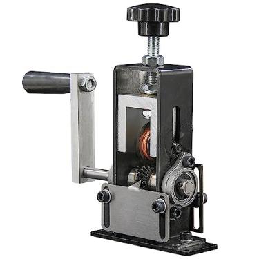 Imagem de CIADAZ Descascador de fios doméstico portátil Armação de ferro Lâminas de aço de alta velocidade Ferramenta manual de descascamento de fios 1-20 mm Máquina de descascar cabos com suporte de manivela m