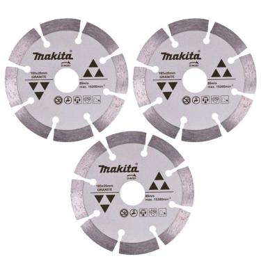 Imagem de Disco de Corte Diamantado 4.1/8 POL 105 MM para Granito D-44351 com 3 Unidades MAKITA