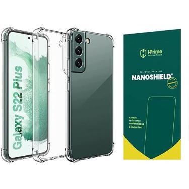 Imagem de Kit Capa Capinha Para Samsung Galaxy S22 Plus Tela de 6.6 Case Air Anti Impacto Transparente + Pel�cula Hprime Nanoshield (Transparente + Hprime Nanoshield)