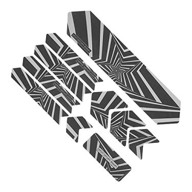 Imagem de Adesivos Reflexivos para Quadro de Bicicleta, Adesivo de Reflexo Noturno 3D para Quadro de Bicicleta óbvio para Bicicletas de Montanha para Veículos de Descida DH