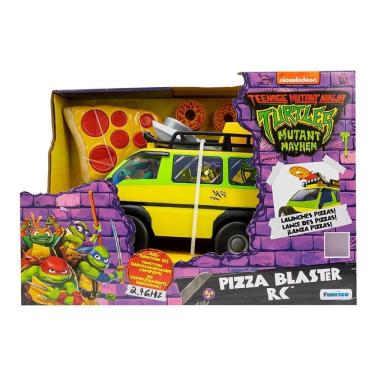 Imagem de Tartaruga Ninjas Caos Mutante - Van Furgao Pizza Blaster Controle Remoto 7 Funções Lança Discos Pizza - Candide