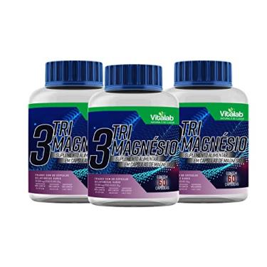 Imagem de Kit 3 Cloreto Malato Bisglicinato TriMagnésio 60 capsulas cada pote