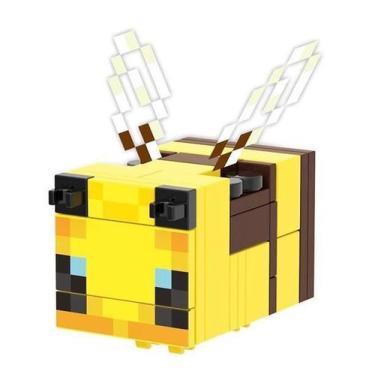 Imagem de Boneco Minifigure Blocos De Montar Abelha Minecraft - Mega Block Toys