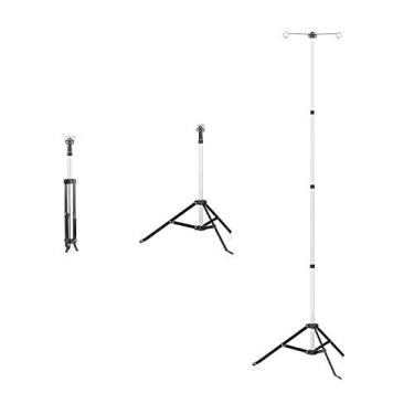 Imagem de Suporte De Gancho De Medicamento Líquido Suporte De Infusão De Pólo IV Suporte De Gotejamento Ajustável Em Altura Tripé Médico Portátil Para Bolsa De Soro, Para Atendimento Domiciliar A Idosos, Ho