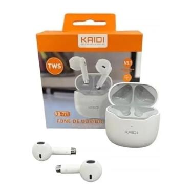 Imagem de Fone De Ouvido Bluetooth Sem Fio Kaidi Kd-771 Branco