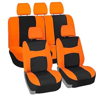 Imagem de FH Group FB030ORANGE115 capa de assento completa (airbag lateral compatível com banco dividido laranja)