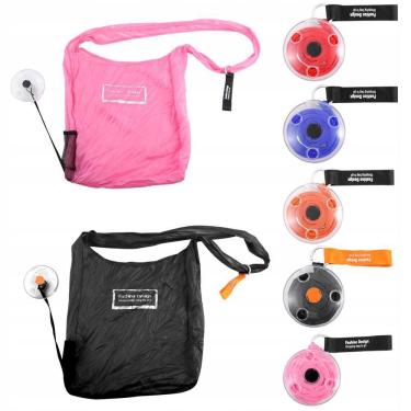 Imagem de Bolsa Ecológica Portátil Compacta Sacola Mercado Reutilizave