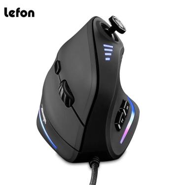 Imagem de ZELOTES-Mouse Vertical Gaming  Com Fio  USB  Ergonômico  Joysticks RGB  Laser Programável  Gamer